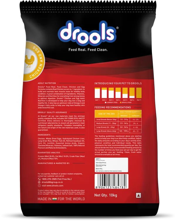 Drools Chicken and Egg Adult Dog Dry Food