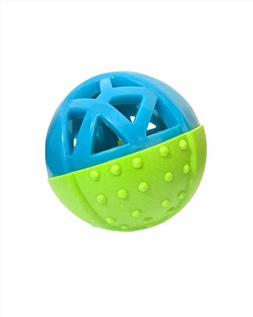 Round Shape Chew Ball Toy | Natural Rubber and Plastic Chew Toy for Dogs | Ideal Dog Toy