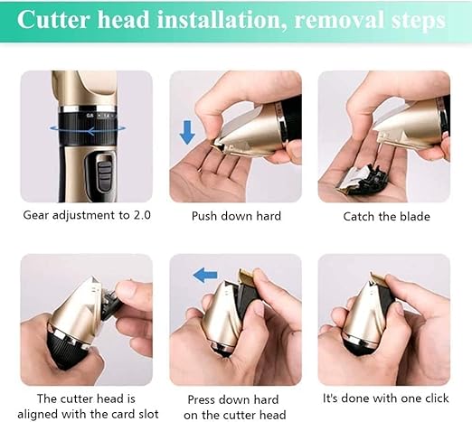Cat Trimmer Dog for Labrador, Shih Tzu, German Shepherd, and Golden Retriever, Pet Grooming Kit, Trimmer Cordless Quiet for Dog Hair Cutting, trimmer for Grooming Kit for Dogs Cats Pets Hair Clipper
