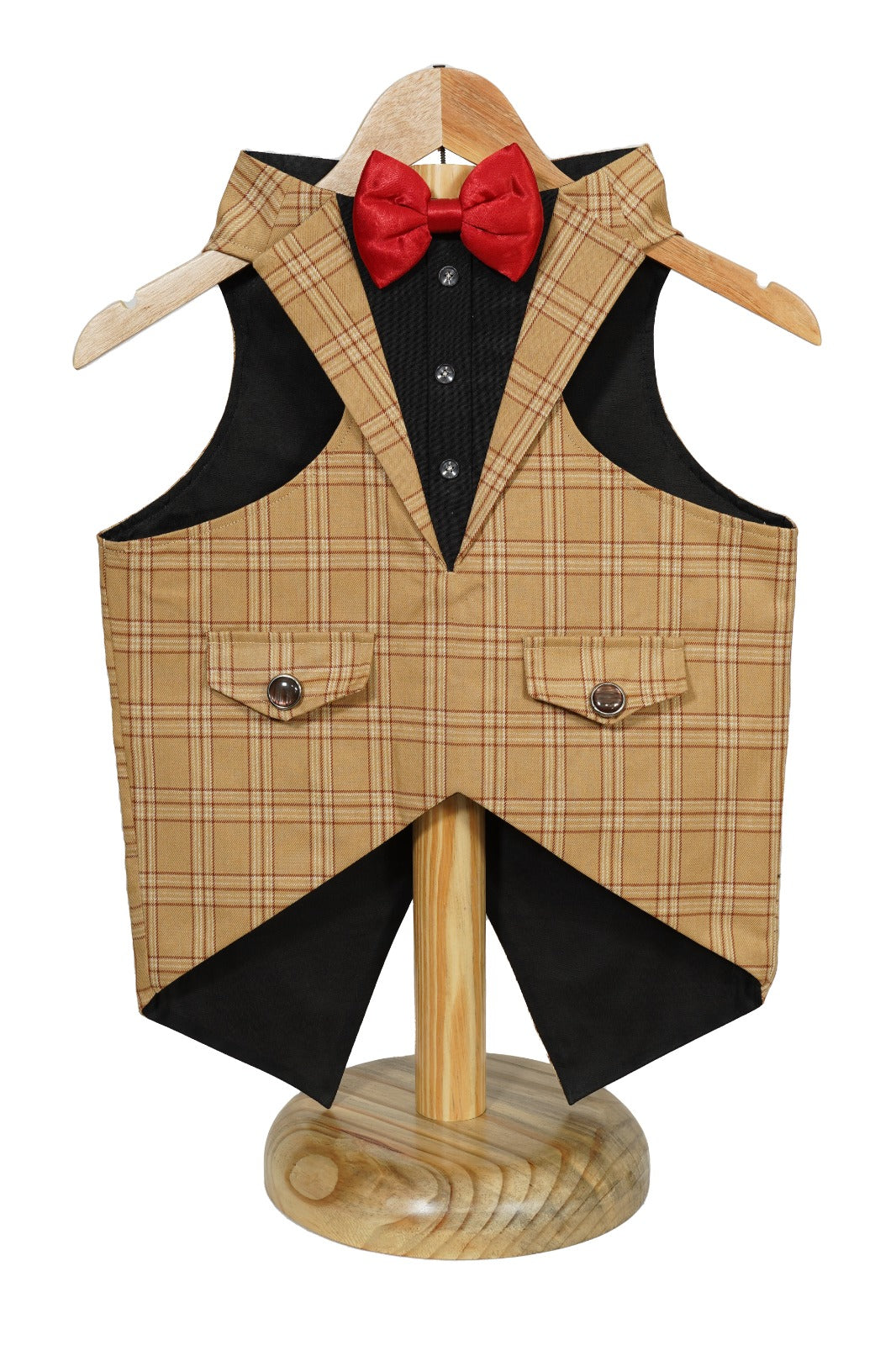 Tuxedo Dog Wedding Suit, Elegant Tuxedo with Bow Tie & Bandana, Comfortable, Washable Outfit( Size L)