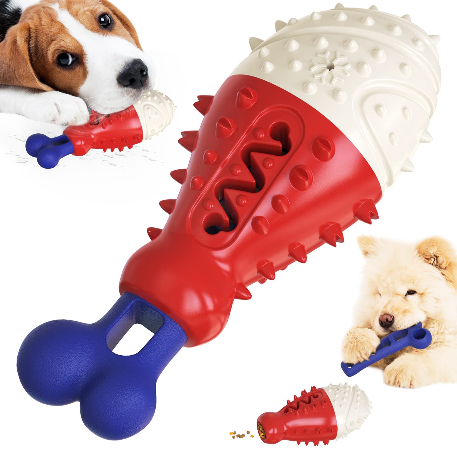 Durable Rubber Turkey-Chicken Leg-Shaped Dog Chew Toy
