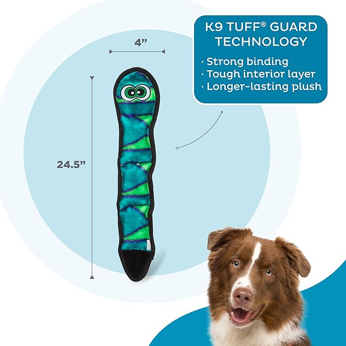 k9 Outward Hound Durablez Blue Snake Dog Toy