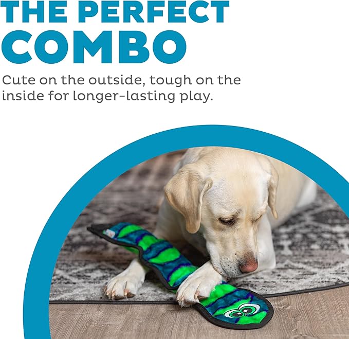 k9 Outward Hound Durablez Blue Snake Dog Toy