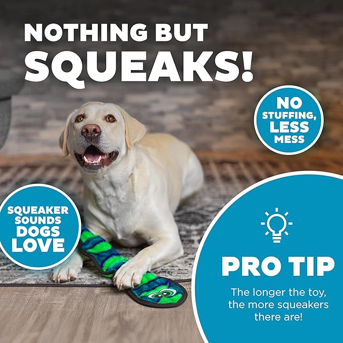 k9 Outward Hound Durablez Blue Snake Dog Toy