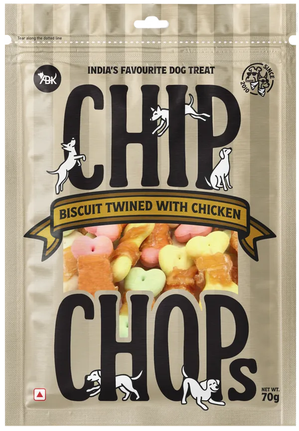 Chip Chops Biscuit Twined with Chicken Dog Treats