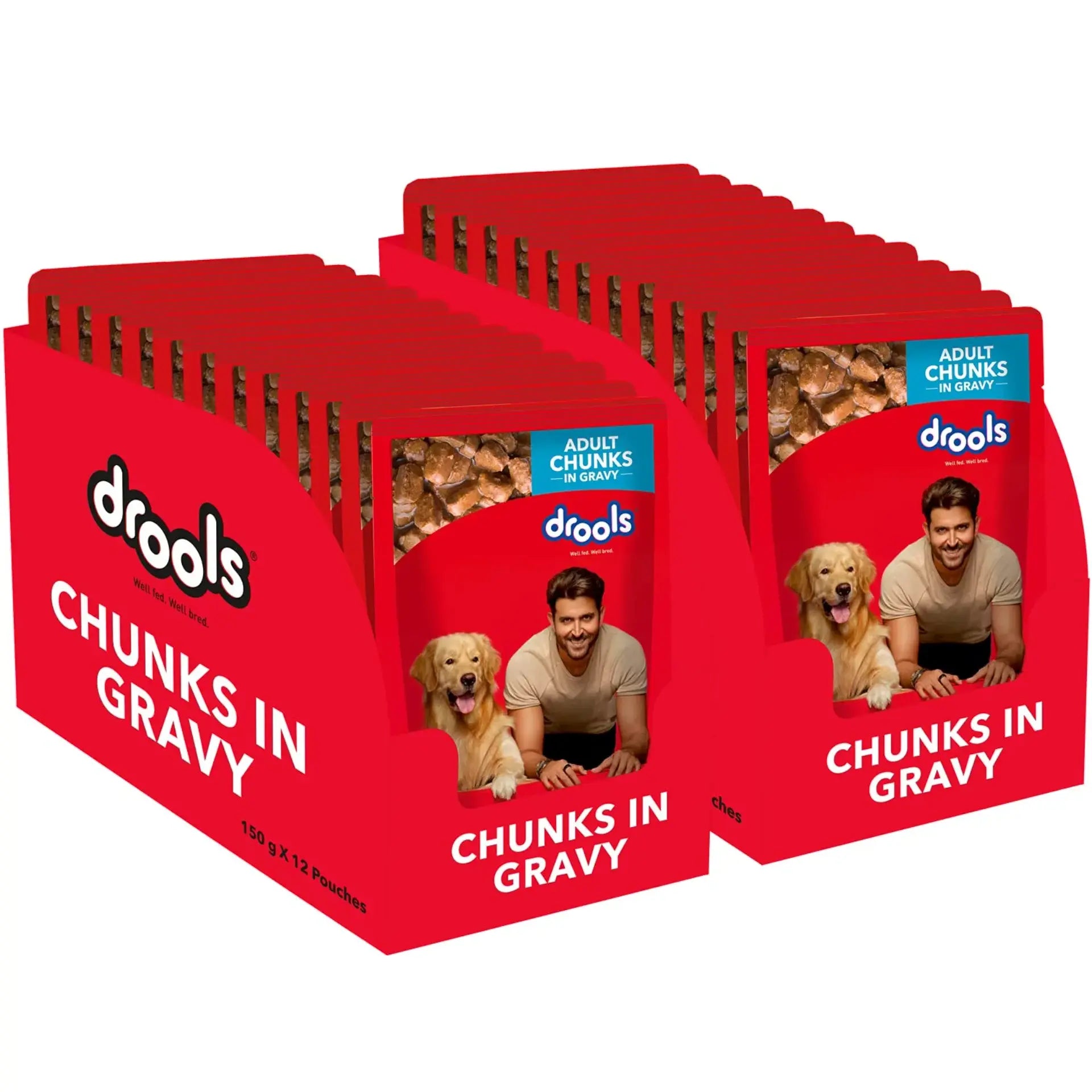 Drools Real Chicken & Chicken Liver Chunks in Gravy Adult Dog Wet Food
