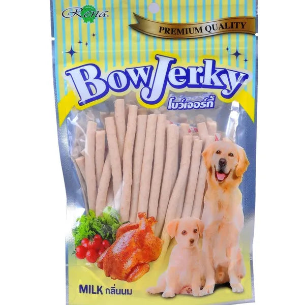Rena BowJerky Milk Sticks Dog Treats 200Gm