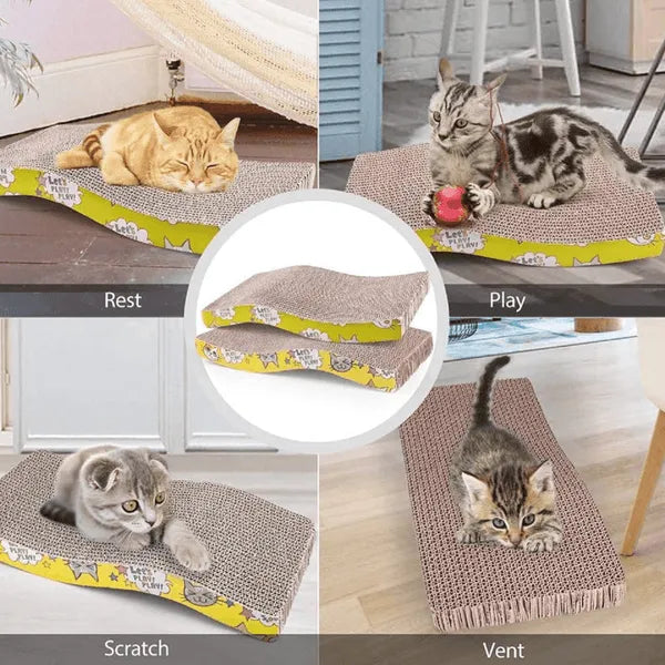 Emily Pets Sofa Bed Scratching Pad for Kittens (Beige)