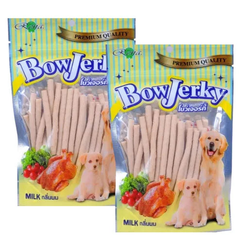 Rena BowJerky Milk Sticks Dog Treats 200Gm