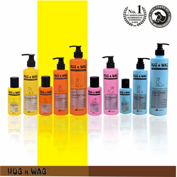 Ttk Hug n Wag Professional 4 in 1 Essential Care Shampoo with Pro Vitamin B5 for Dogs