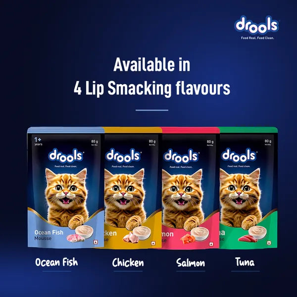 Drools Ocean Fish Mousse Adult Cat Wet Food 5+1