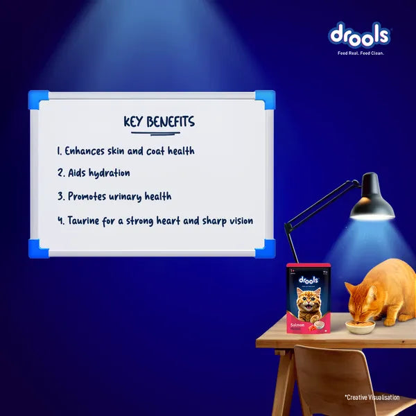 Drools Salmon Mousse Adult Cat Wet Food 5+1