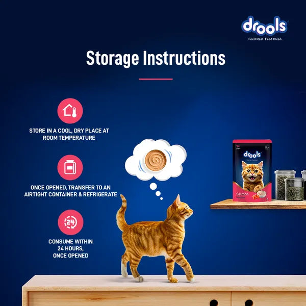 Drools Salmon Mousse Adult Cat Wet Food 5+1