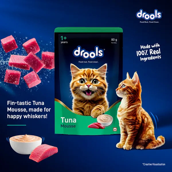 Drools Tuna Mousse Adult Cat Wet Food 5+1