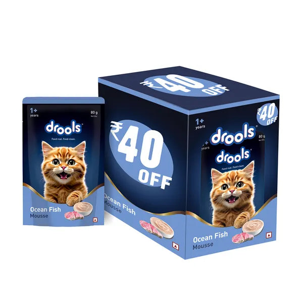 Drools Ocean Fish Mousse Adult Cat Wet Food 5+1