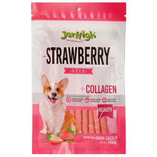 JerHigh Chicken Strawberry Dog Treats
