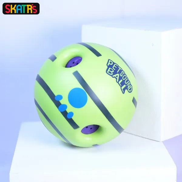 Giggle Pet Sound Ball Toy for Dogs and Cats (Green)