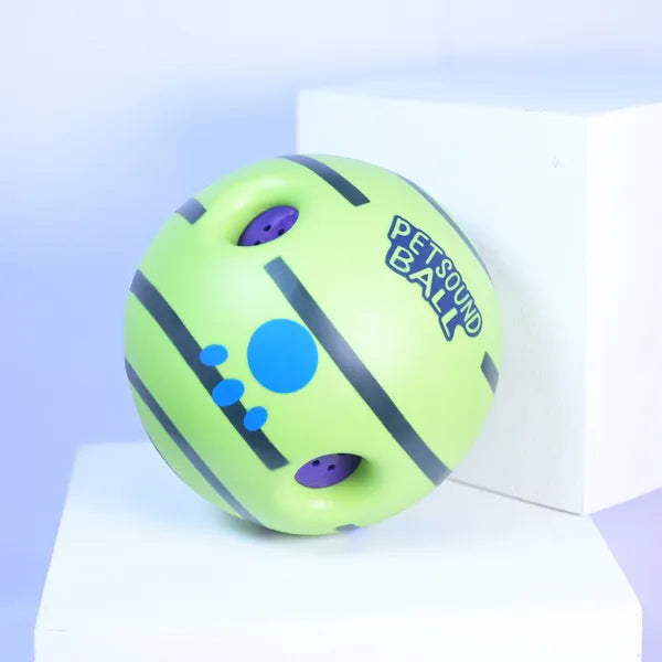 Giggle Pet Sound Ball Toy for Dogs and Cats (Green)