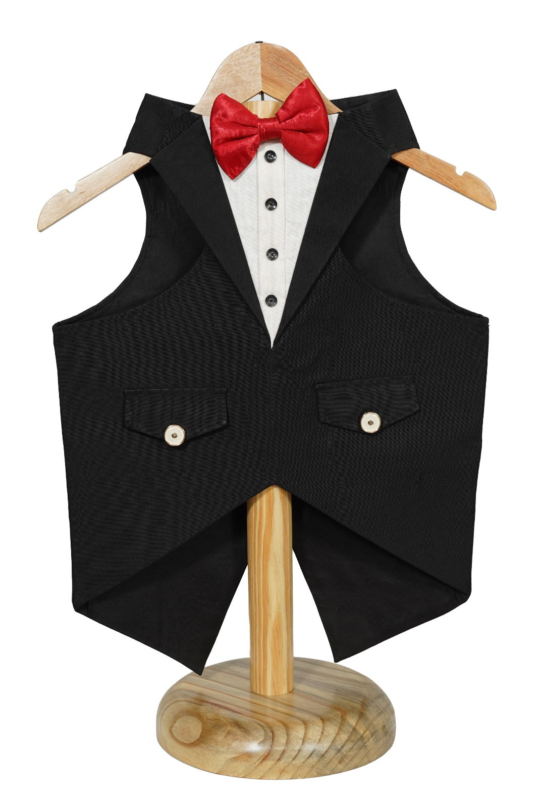 Tuxedo Dog Wedding Suit, Elegant Tuxedo with Bow Tie & Bandana, Comfortable, Washable Outfit XS SIZE