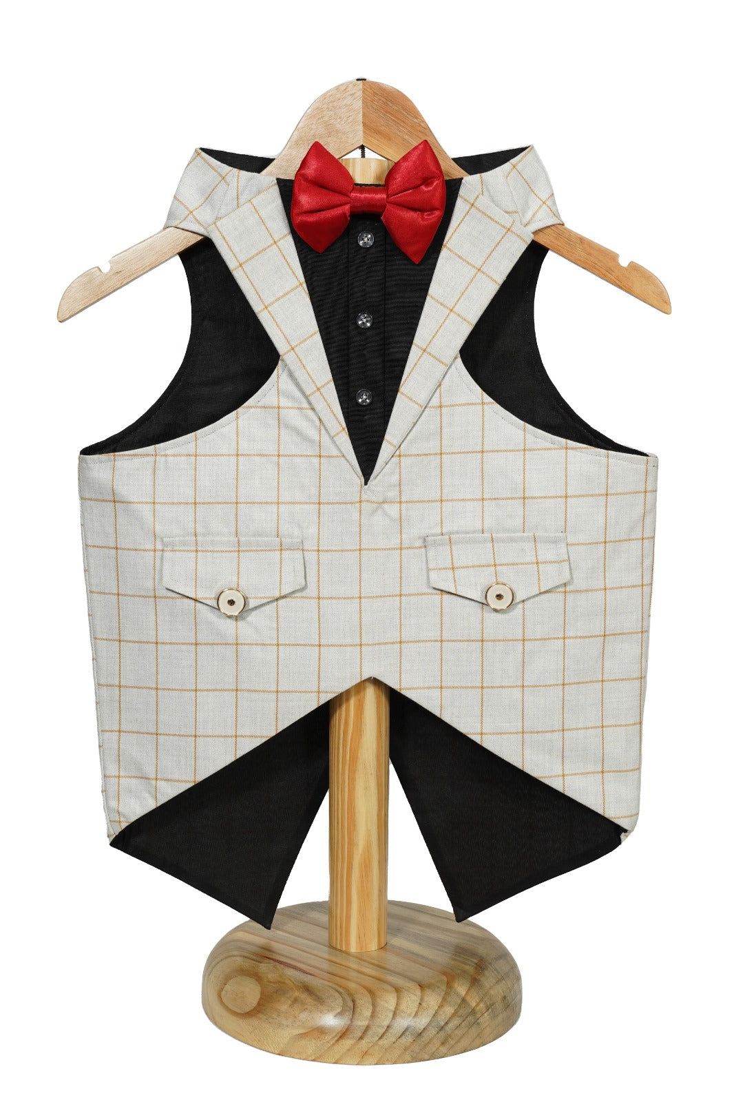 Tuxedo Dog Wedding Suit, Elegant Tuxedo with Bow Tie & Bandana, Comfortable, Washable Outfit SMALL SIZE