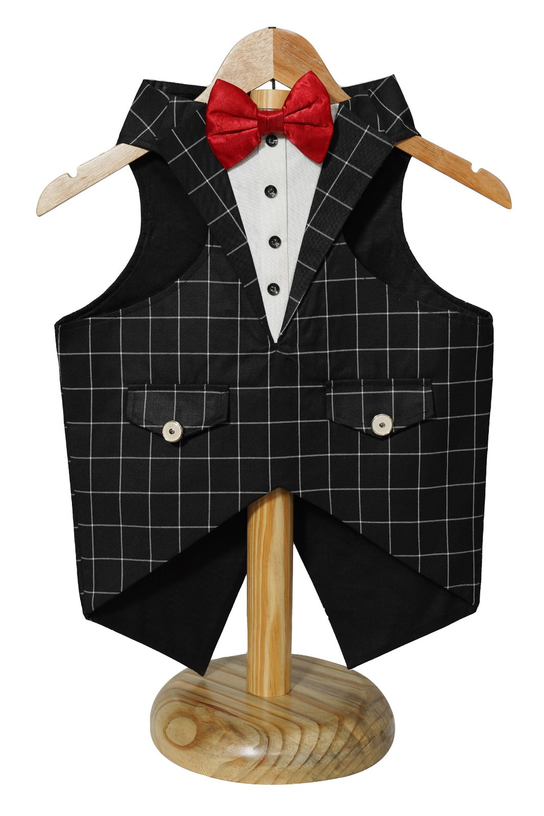 Tuxedo Dog Wedding Suit, Elegant Tuxedo with Bow Tie & Bandana, Comfortable, Washable Outfit XS SIZE
