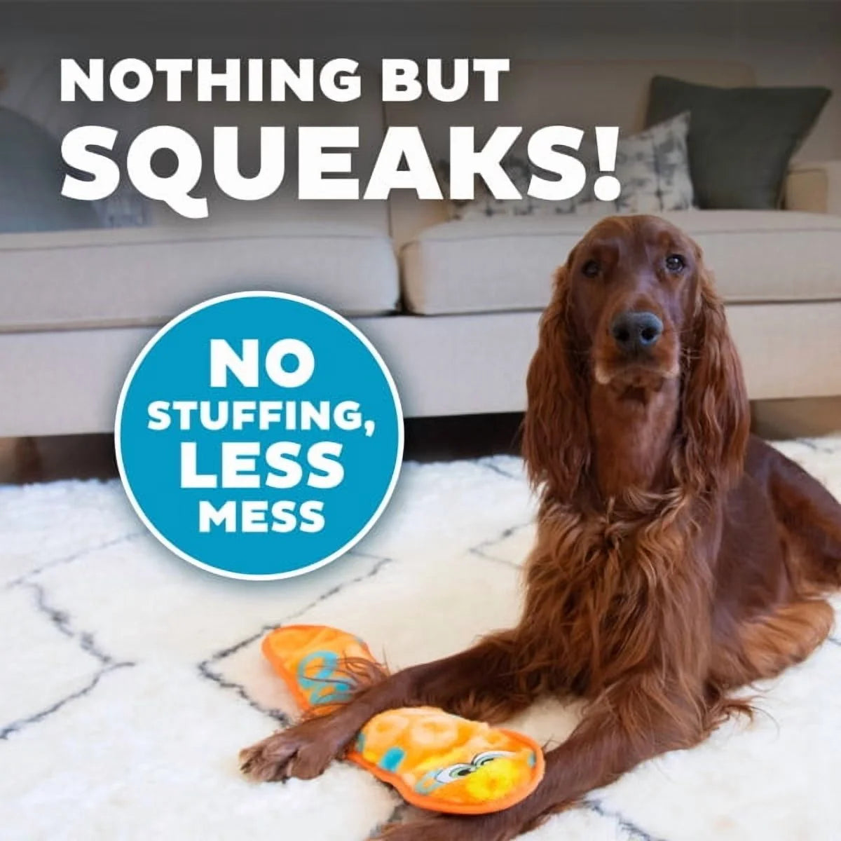 K9 Outward Hound Sssupreme Snake Stuffing-Free Dog Tug Toy