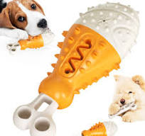 Durable Rubber Turkey-Chicken Leg-Shaped Dog Chew Toy