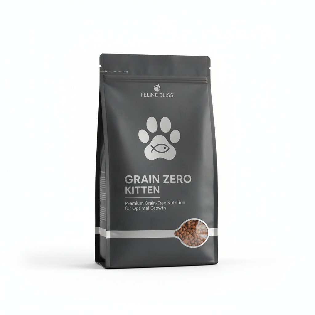 Grain Zero Kitten premium grain-free dry food package