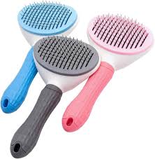 Self Clean Slicker with Metal Bristles Brush for Dogs and Cats