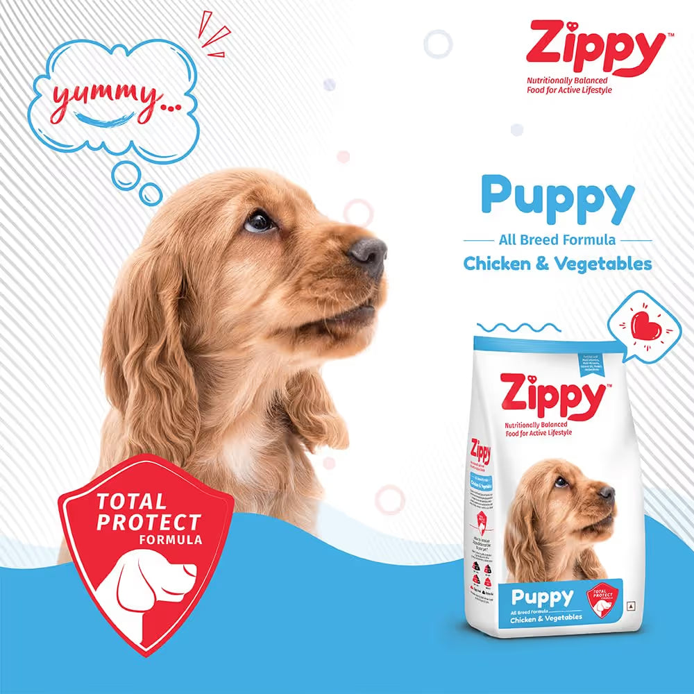 Zippy Puppy Chicken and Veg Dry Food for Dogs